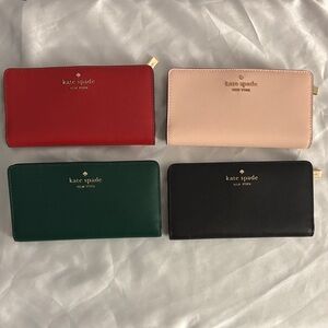 NWT Kate Spade Large Slim Bifold Wallet